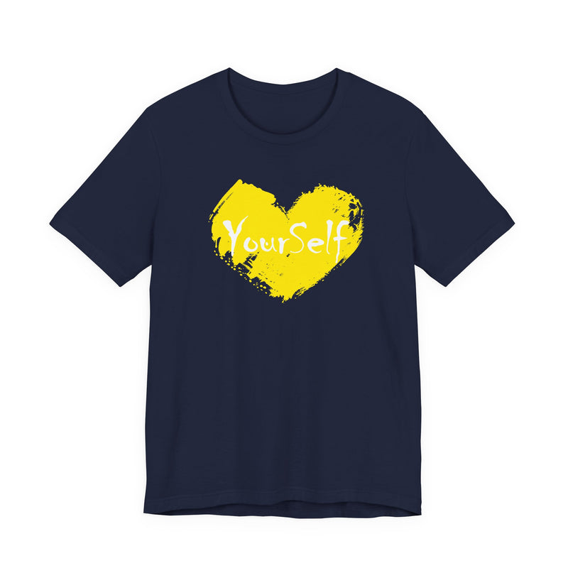 Load image into Gallery viewer, Yellow - Love Yourself Short Sleeve Tee
