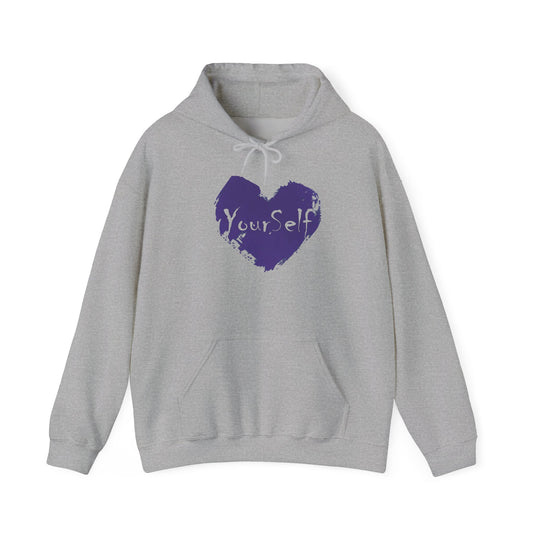 Purple - Love Yourself Hooded Sweatshirt