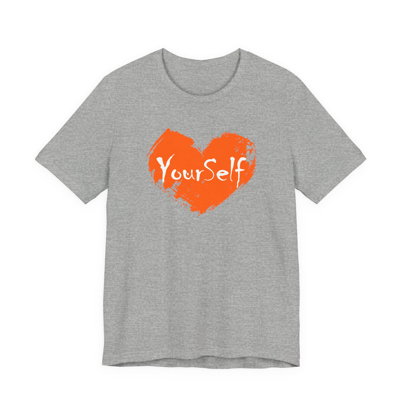 Load image into Gallery viewer, Orange - Love Yourself Short Sleeve Tee
