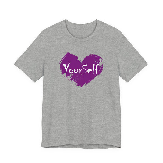 Purple - Love Yourself Short Sleeve Tee