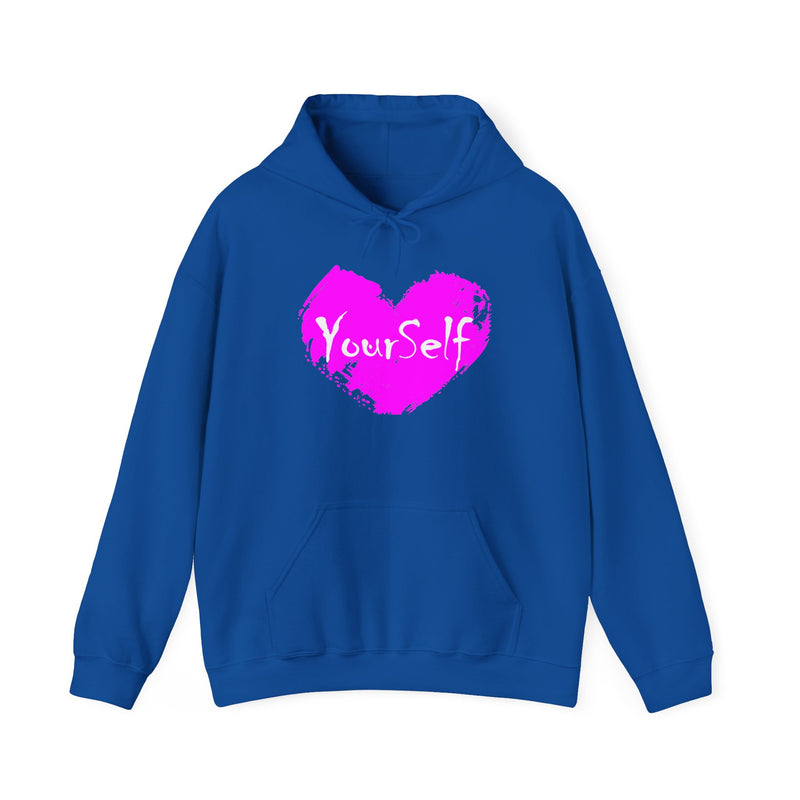 Load image into Gallery viewer, Pink - Love Yourself Hooded Sweatshirt
