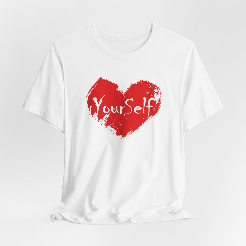 Load image into Gallery viewer, Red - Love Yourself Short Sleeve Tee
