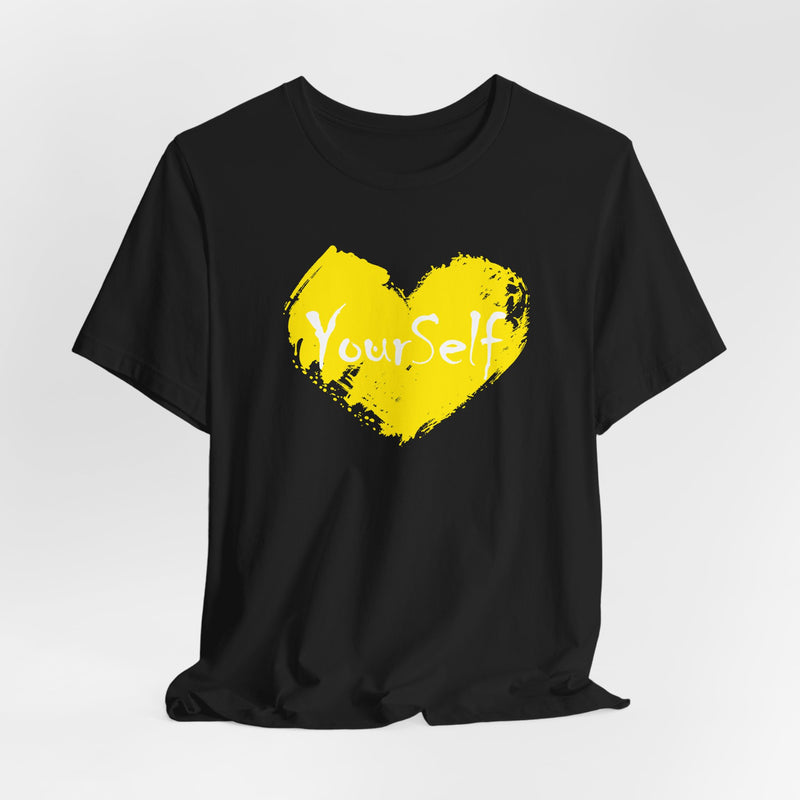Load image into Gallery viewer, Yellow - Love Yourself Short Sleeve Tee
