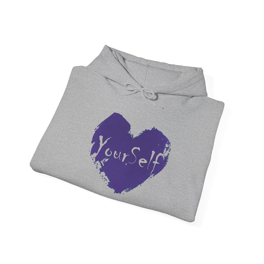 Purple - Love Yourself Hooded Sweatshirt
