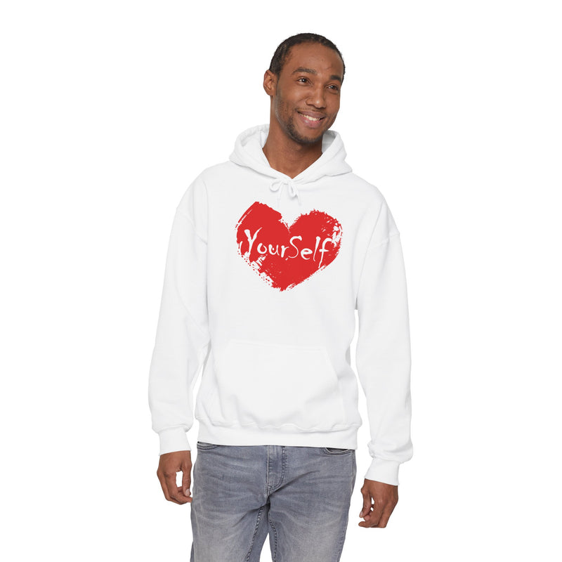 Load image into Gallery viewer, Red - Love Yourself Hooded Sweatshirt
