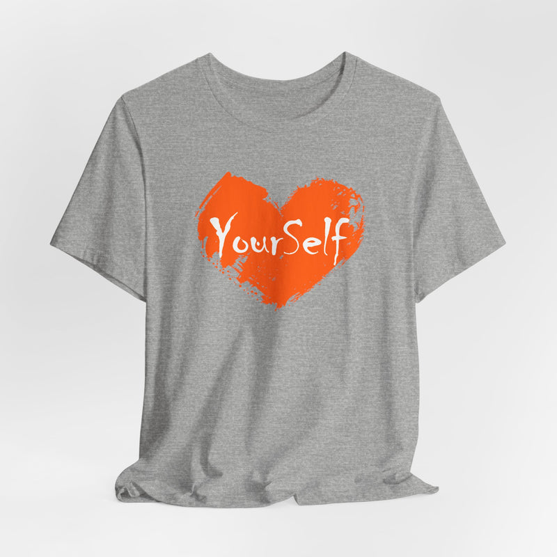 Load image into Gallery viewer, Orange - Love Yourself Short Sleeve Tee
