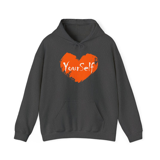 Orange - Love Yourself Hooded Sweatshirt