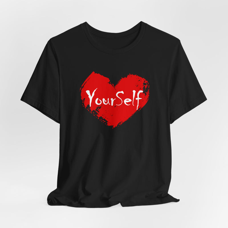 Load image into Gallery viewer, Red - Love Yourself Short Sleeve Tee
