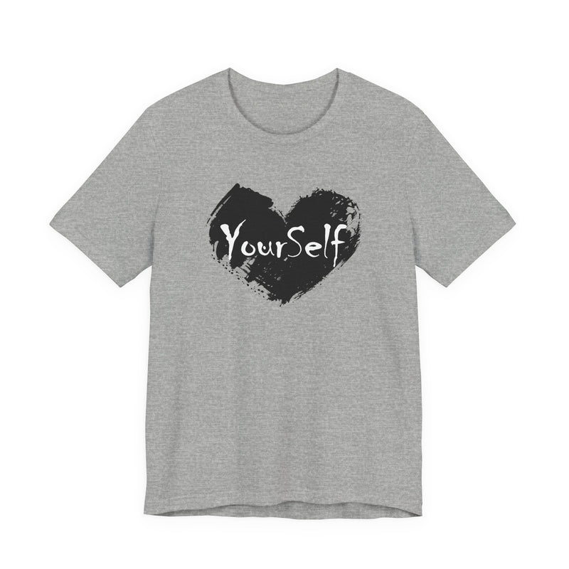Load image into Gallery viewer, Black  - Love Yourself Short Sleeve Tee
