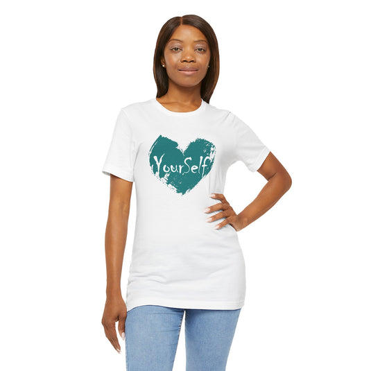 Teal Green - Love Yourself Short Sleeve Tee