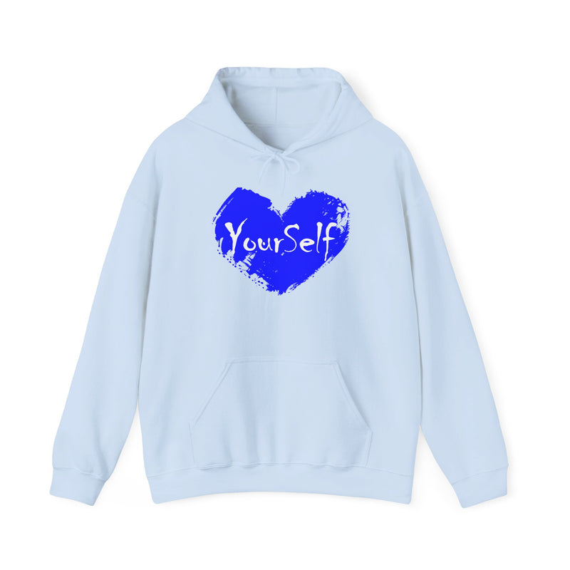 Load image into Gallery viewer, Royal Blue - Love Yourself Hooded Sweatshirt
