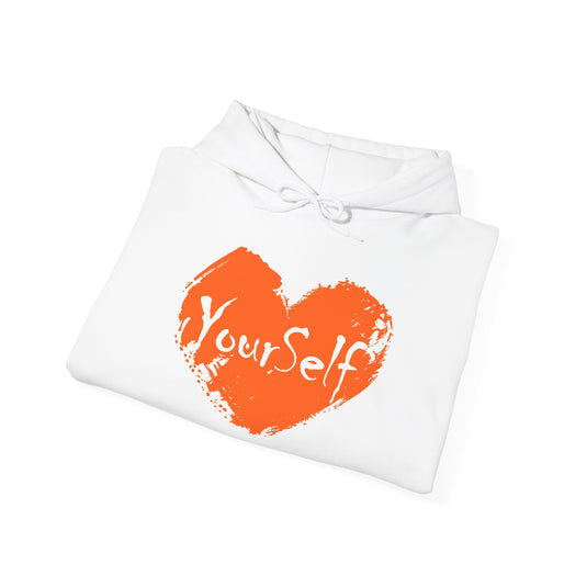 Orange - Love Yourself Hooded Sweatshirt