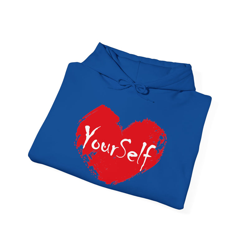 Load image into Gallery viewer, Red - Love Yourself Hooded Sweatshirt
