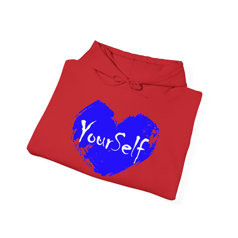 Load image into Gallery viewer, Royal Blue - Love Yourself Hooded Sweatshirt
