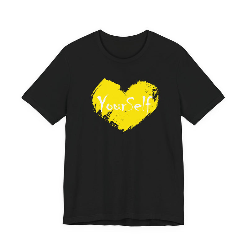 Load image into Gallery viewer, Yellow - Love Yourself Short Sleeve Tee
