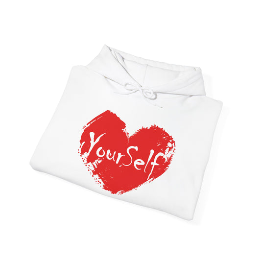 Red - Love Yourself Hooded Sweatshirt