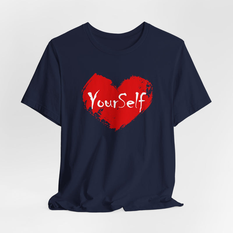 Load image into Gallery viewer, Red - Love Yourself Short Sleeve Tee
