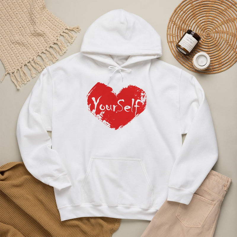 Load image into Gallery viewer, Red - Love Yourself Hooded Sweatshirt
