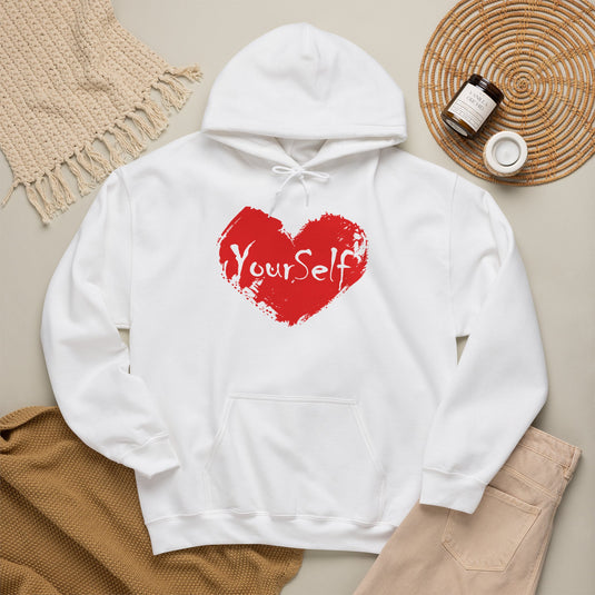Red - Love Yourself Hooded Sweatshirt