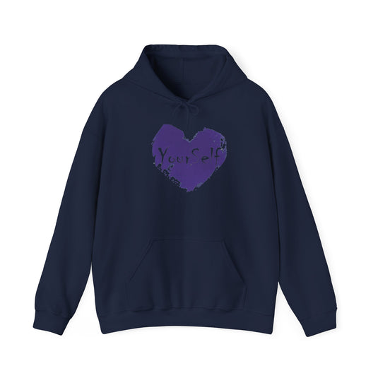 Purple - Love Yourself Hooded Sweatshirt