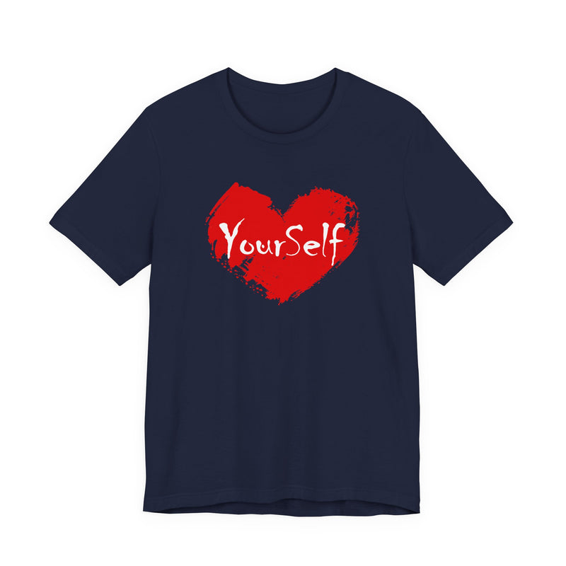 Load image into Gallery viewer, Red - Love Yourself Short Sleeve Tee
