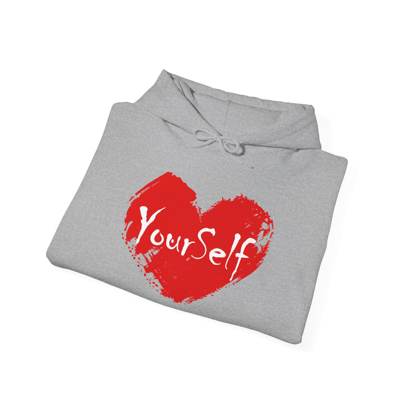 Load image into Gallery viewer, Red - Love Yourself Hooded Sweatshirt
