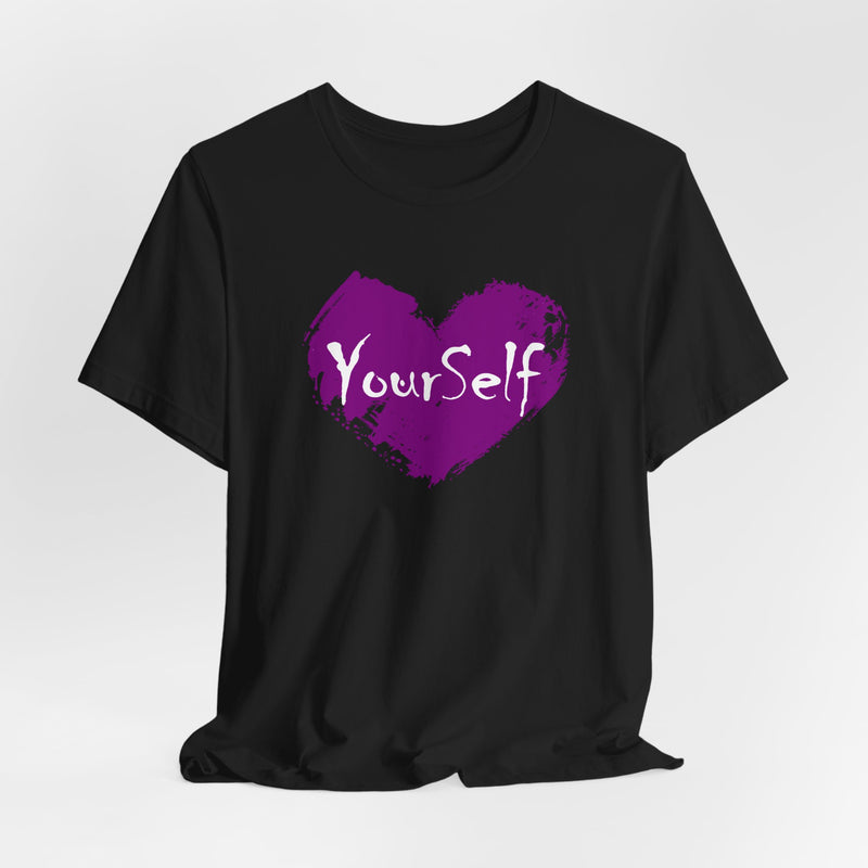 Load image into Gallery viewer, Purple - Love Yourself Short Sleeve Tee
