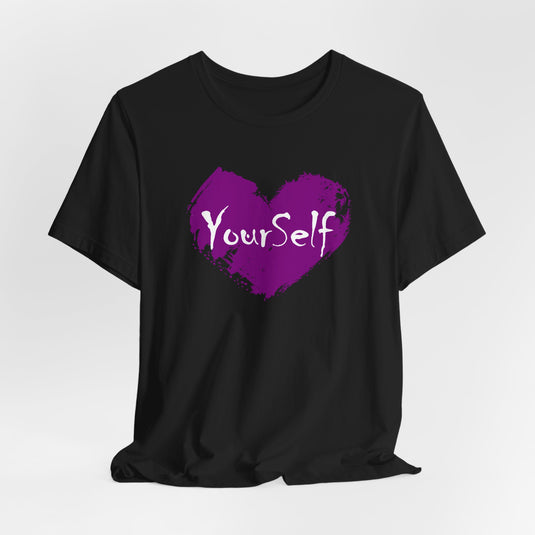 Purple - Love Yourself Short Sleeve Tee