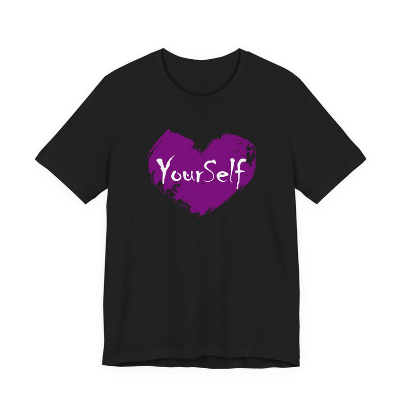 Load image into Gallery viewer, Purple - Love Yourself Short Sleeve Tee
