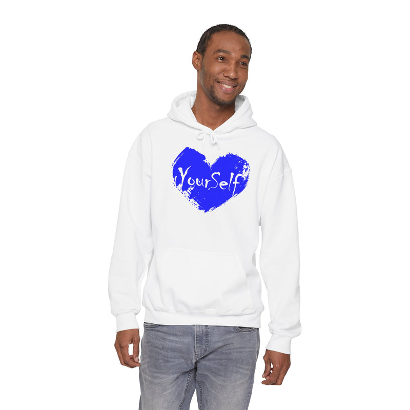 Load image into Gallery viewer, Royal Blue - Love Yourself Hooded Sweatshirt
