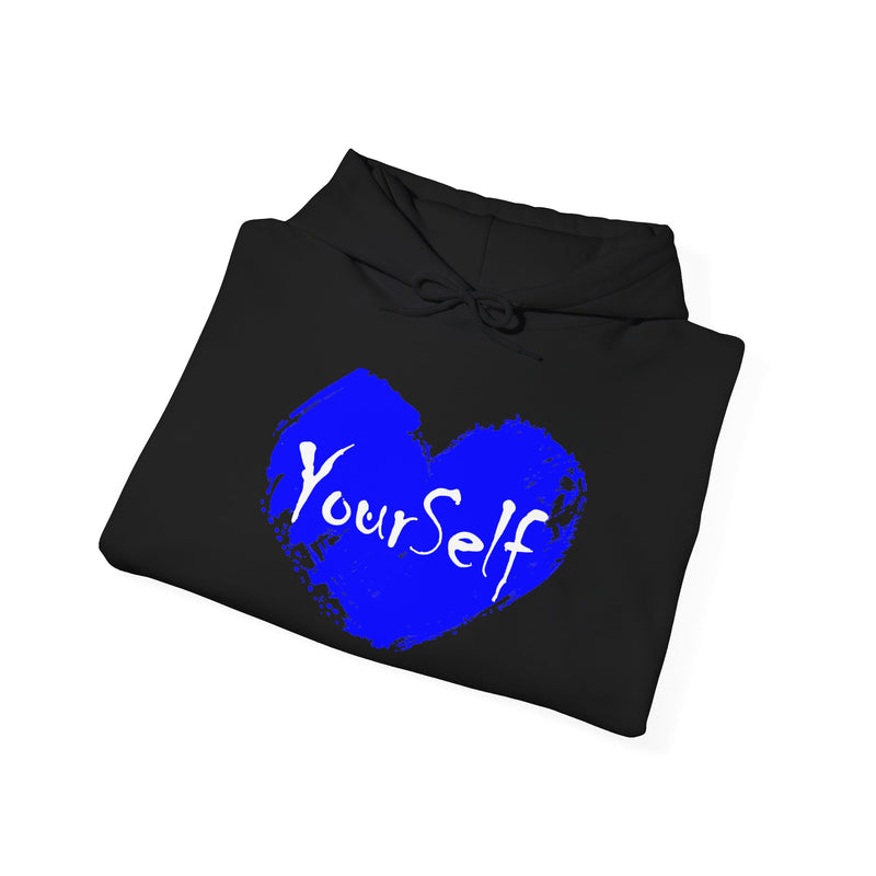 Load image into Gallery viewer, Royal Blue - Love Yourself Hooded Sweatshirt
