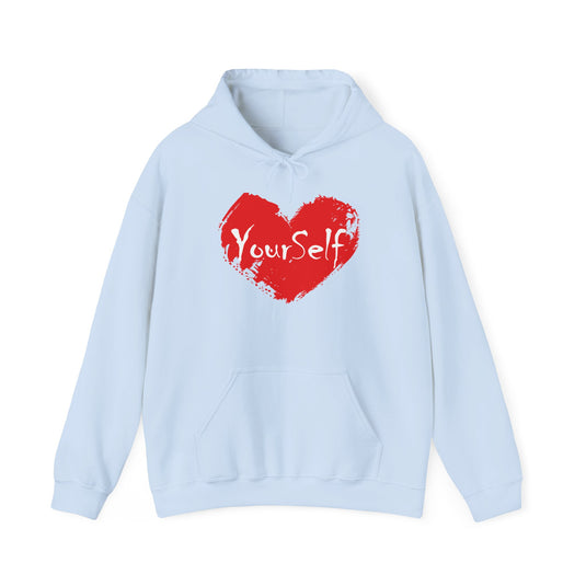 Red - Love Yourself Hooded Sweatshirt