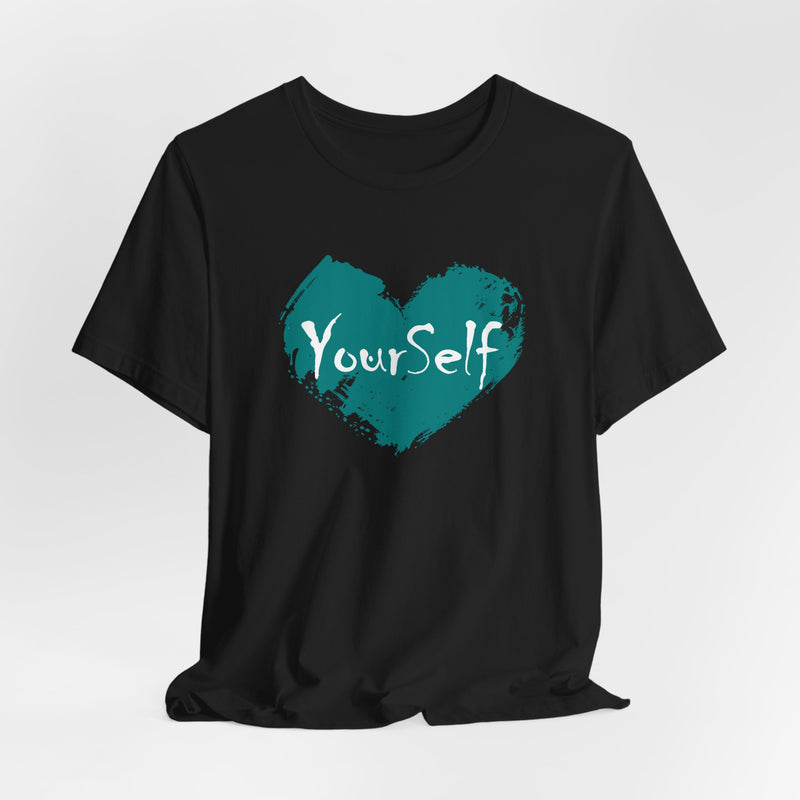 Load image into Gallery viewer, Teal Green - Love Yourself Short Sleeve Tee
