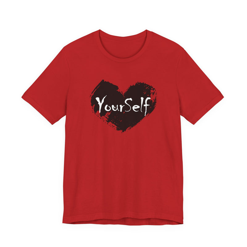 Load image into Gallery viewer, Black  - Love Yourself Short Sleeve Tee
