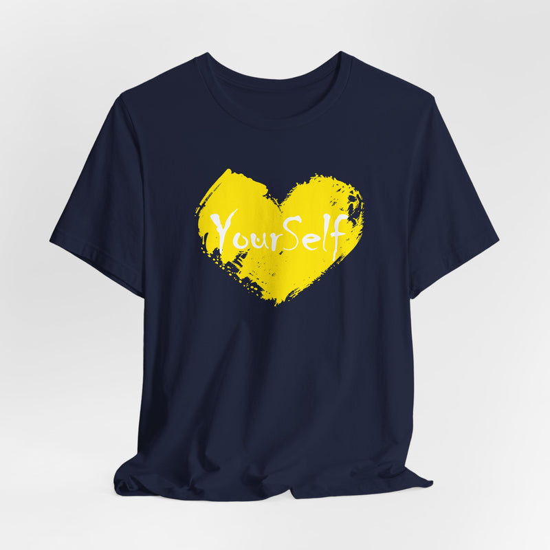 Load image into Gallery viewer, Yellow - Love Yourself Short Sleeve Tee

