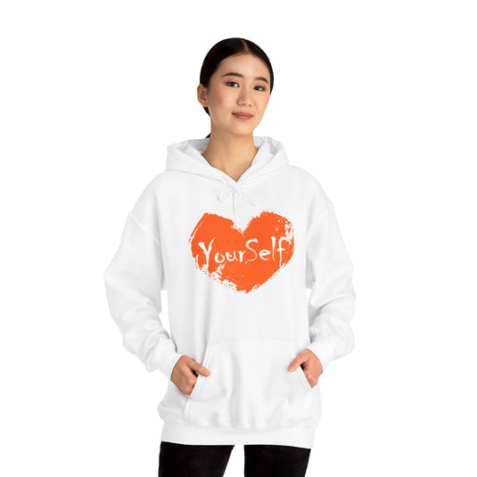 Orange - Love Yourself Hooded Sweatshirt