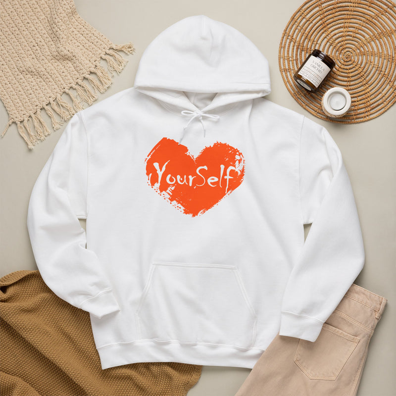 Load image into Gallery viewer, Orange - Love Yourself Hooded Sweatshirt
