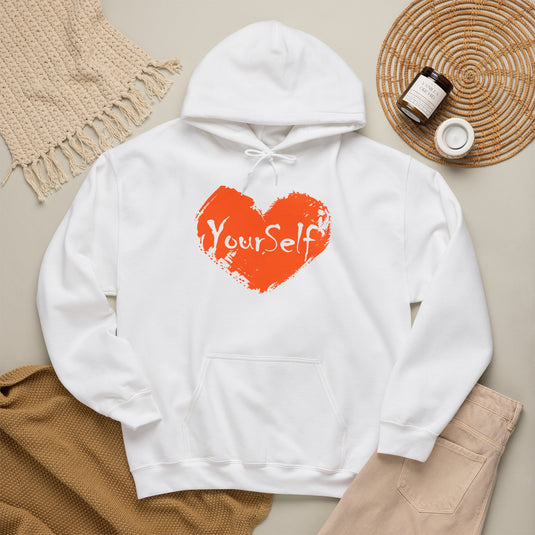 Orange - Love Yourself Hooded Sweatshirt