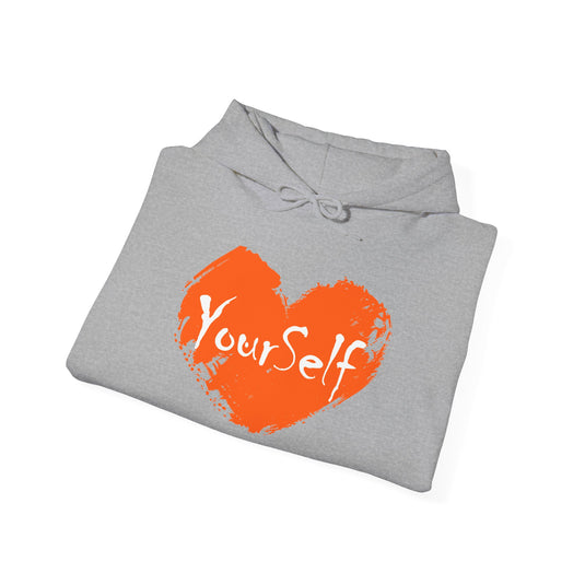 Orange - Love Yourself Hooded Sweatshirt