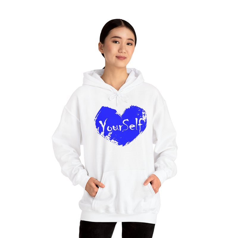 Load image into Gallery viewer, Royal Blue - Love Yourself Hooded Sweatshirt
