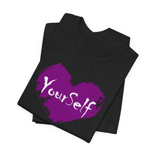 Purple - Love Yourself Short Sleeve Tee