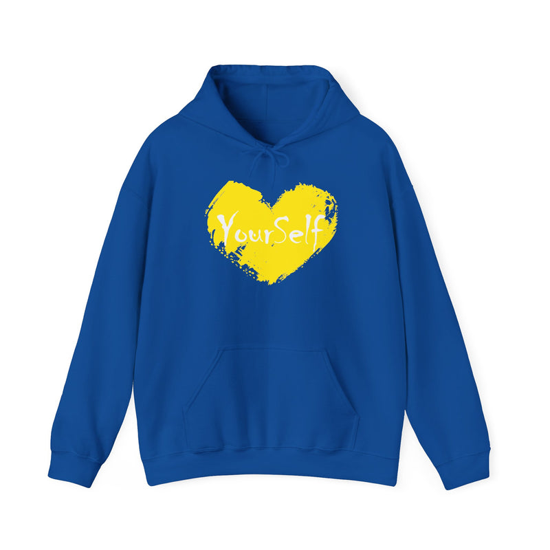 Load image into Gallery viewer, Yellow - Love Yourself Hooded Sweatshirt
