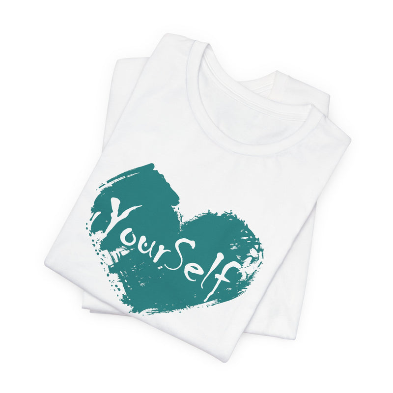 Load image into Gallery viewer, Teal Green - Love Yourself Short Sleeve Tee
