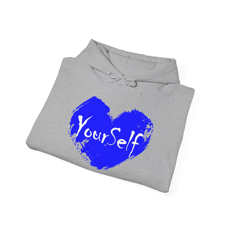 Load image into Gallery viewer, Royal Blue - Love Yourself Hooded Sweatshirt
