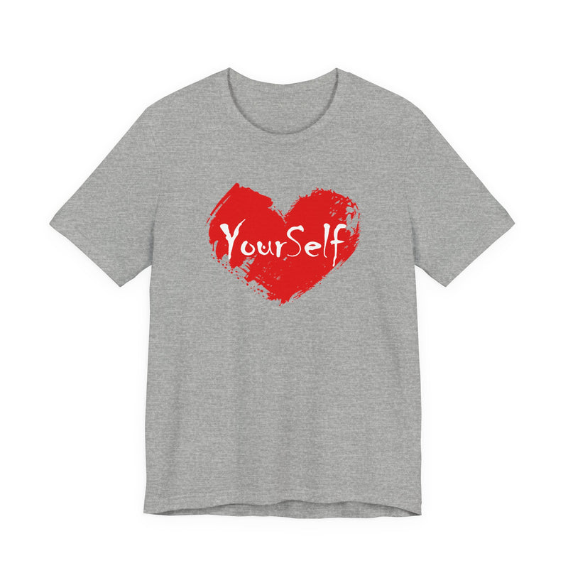Load image into Gallery viewer, Red - Love Yourself Short Sleeve Tee
