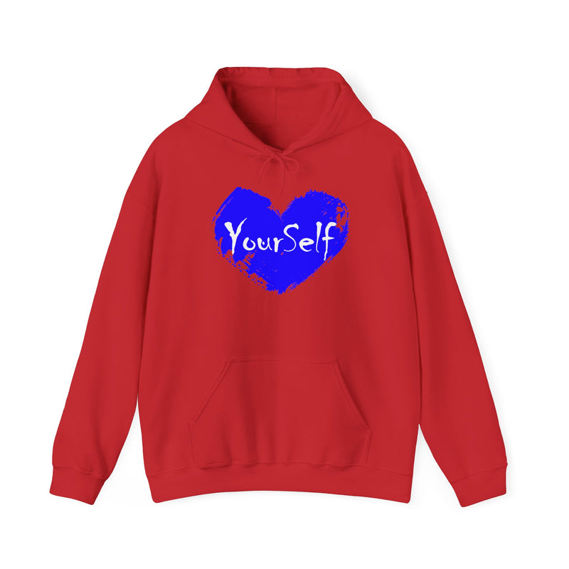 Load image into Gallery viewer, Royal Blue - Love Yourself Hooded Sweatshirt
