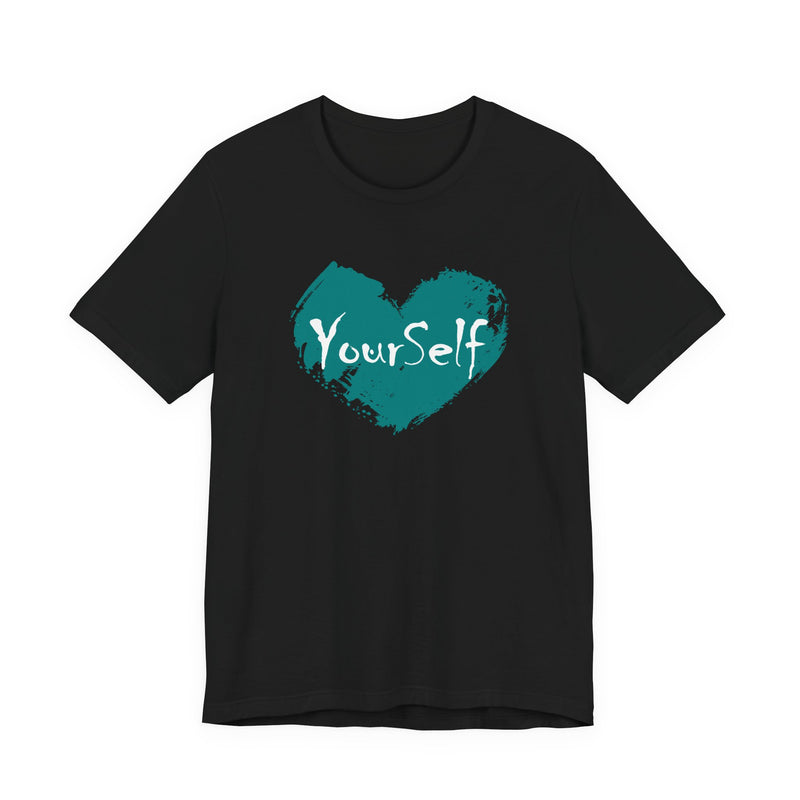 Load image into Gallery viewer, Teal Green - Love Yourself Short Sleeve Tee
