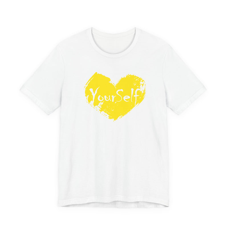 Load image into Gallery viewer, Yellow - Love Yourself Short Sleeve Tee
