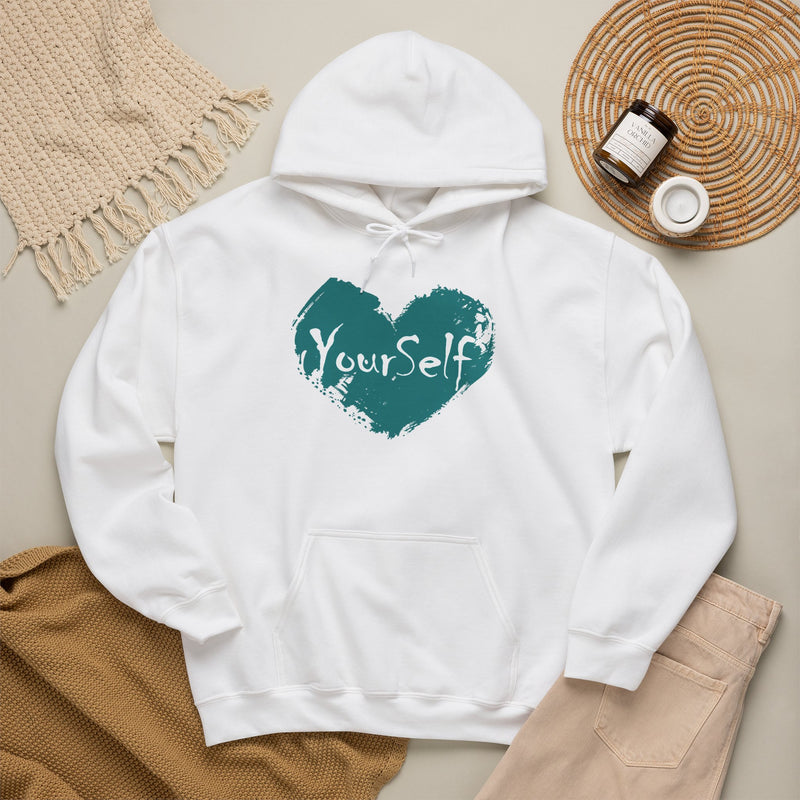 Load image into Gallery viewer, Teal - Love Yourself Hooded Sweatshirt
