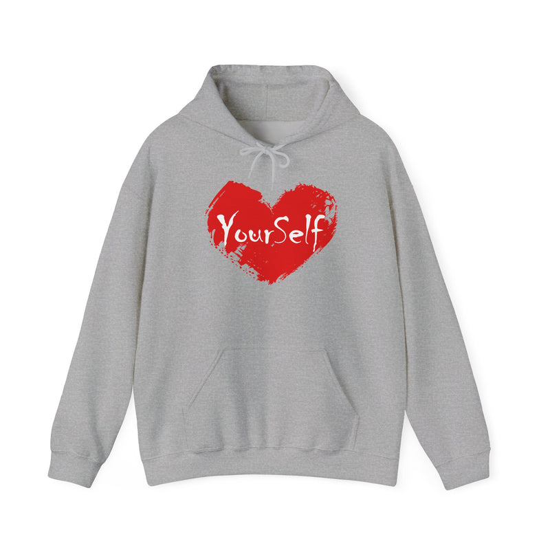 Load image into Gallery viewer, Red - Love Yourself Hooded Sweatshirt
